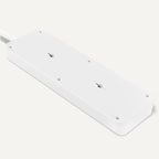 Amazon Basics Surge Protector Power Strip, 12-Outlet, 4000 Joules, 8ft Extension Cord, Rectangle, for Home, Office, Gaming Room, White