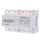 MOUMOUTEN 220 380V 20 80A Digital Electric Power Meter, 3 Phase KWh Meter, Energy Consumption Monitor, DIN Rail Installation, for Industrial and Commercial Use