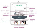 DAE DEM720-2P, 240V Electric kWh Submeter, RS485, 1P2W (2 hot wire), 50A, Internal CT