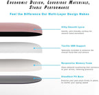 ErgoComfort Gel Wrist Rest Mouse Pad-Ergonomic Office Mousepad with Wrist Support-Non-Slip, Design Desk Accessories Mat for Home&Game Decor (09Black Set)