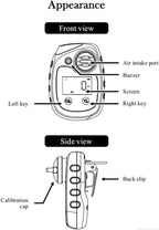 ATO Carbon Monoxide CO Gas Detector, CO Gas Monitor with Sound, Light and Vibration Alarm, 0-500ppm, with Back Clip