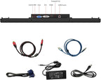 GreenTouch 15.6 Inch 10 Points Open Frame Touch Display, Industrial PCAP Touchscreen Monitor, VGA+HDMI+DVI Port - 16:9