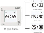 Timer, Creative Shaking Alarm Clock, 5, 25 and Any Minute Time Management Device, Kitchen Timer, Classroom or Meeting Timer, Sports Timer