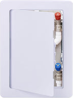 Suteck Plastic Access Panel for Drywall Ceiling 6 x 9 Inch Reinforced Plumbing Wall Access Doors Removable Hinged White