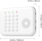 Hapippofa Alarm System for Home Security,WiFi/4G Home Alarm System with DIY,Remote Control App Alert Door Window Sensor Motion Detection No Monthly Fee Compatible with Alexa & Google