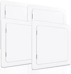 Morvat Access Panel 12x12 Inch for Drywall & Ceiling with Door, Heavy-Duty Durable ABS Plastic & Easy Install Access Box, Wall Hole Cover Plate for Plumbing & Electrical Cables & Wiring, White, 4 Pack