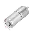 25mm DC 12V 25GA 370 Low Speed Metal Gear Motor for Electronic Locks Robots Electric Curtains and Doors Metal Gears Quiet High Performance for Mixers Monitoring Equipment and Pet Feeders