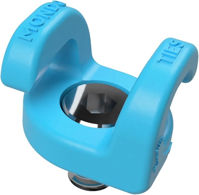 KONDOR BLUE x Armando Ferreira | MondoTies Cable Management Clips for Cameras | Cable organization, 1/4"-20 Mounted, Holds 2-3 cables, & Supports up to 20lbs of force (5-Pack) | Blue