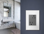 Legrand adorne 1-Gang + Wall Plate (1, Mirror White on White)