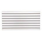 SSWBasics 4ft x 2ft Horizontal White Slatwall Panels Easy Organizer (24"H x 48"L) - Pack of 2 - Streamline Your Space with Effortless Retail Displays, Garage Wall Solutions, and Craft Storage