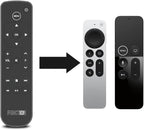 Function101 F101-ATVRM-BT Bluetooth Replacement Button Remote for Apple TV | BLE and Infrared Connectivity | 2 AAA Batteries Included