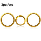 Auovo AC Climate Control Knob Outer Ring Covers Accessories for Subaru Crosstrek 2018-2022 2023 / Impreza 2017-2023 / Forester 2019-2024 Interior Air Condition Switch Control Trim (Gold)