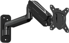 DreamAxis Single Monitor Wall Mount for 13-32" Computer Screens, Gas Spring Monitor Arm Holds Up to 19.8 lbs, Full Motion Height Adjustable Wall Bracket, 75x75/100x100mm VESA Mount, XD7001