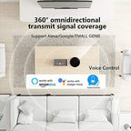 FRANKEVER 2 Pack Smart IR Remote Control,All in One WiFi IR Blaster Control, Universal Infrared Remote Control for TV DVD Air Conditioner STB etc,Compatible with Alexa, Google Assistant No hub