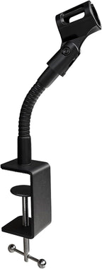 6-INCHS Flexible Gooseneck Microphone Stand with Heavy Duty Desk Clamp for Podcast, Meetings, Lectures, Radio Broadcasting Studio, Live Broadcast Equipment, TV Stations