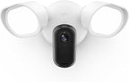 Arlo Wired Floodlight Camera, Home Security Camera with 2K Video and HDR, 2000 Lumens, Integrated Siren, Weather-Resistant, Color Night Vision, 160º Field of View, 2-Way Audio, White (2025)