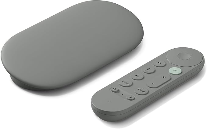 Google TV Streamer 4K - Fast Streaming Entertainment on Your TV with Voice Search Remote - Watch Movies, Shows, Live TV, and Netflix in 4K HDR - Smart Home Control - 32 GB of Storage - Hazel