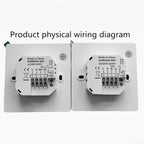 Sumsoctober Smart WiFi Floor Heating Thermostat for Tuya Programmable Energy Saving Controller with Child Lock and Weather Updates(16A)