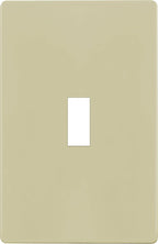 ENERLITES Screwless Toggle Switch Wall Plate, Child Safe Light Switch Cover, Standard Size 1-Gang 4.68" x 2.93", Unbreakable Polycarbonate Thermoplastic, UL Listed, SI8811-I, Glossy, Ivory