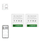 IHSENO ZigBee3.0 Smart Switch Mini Relay Switch, ZigBee Smart Light Switch Need Zigbee Hub Work with Tuya Smart Life APP Smart Button Scene Remote for Tuya Smart Home Devices (2)