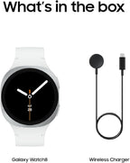 Samsung Galaxy Watch 8 (2025) 40mm Bluetooth Smartwatch, Cushion Design, Fitness Tracker, Sleep Coaching, Running Coach, Energy Score, Heart Rate Tracking, Silver [US Version, 2 Yr Warranty]