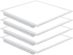 NUWATT 4 Pack, 2x2 FT LED Ceiling Panel, 40W, 3000K, 4400 Lumens, 120-277V, 0-10V Dimmable, Flat Backlit Fixture, Flush or Drop Ceiling Light, Dust Proof IP Rated, ETL Listed
