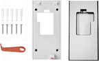 Fansoun Adhesive Video Doorbell Mount for Ring Battery Doorbell(2024 Release) No Drilling Camera Door Mounting Holder Bracket Accessories for Apartments Office Houses (White)