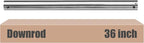DPXMYG 36 inch Ceiling Fan Downrod with Extension Cord, 3 FT Brushed Nickel Downrod for Ceiling Fan, 1 inch Outside Diameter, Ceiling Fan Boom Suitable for a Wide Range of Fans (Nickel, Not Threaded)