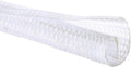 QCSIW 1/4" x25ft Split Sleeve Wire Loom Tubing - Cat-Proof Cord Protector for USB, Power, Audio/Video Cables | Chew-Resistant Cable Sleeve | Easy Install, White