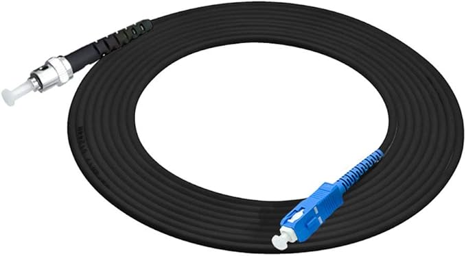 Jeirdus 75M SC to ST Outdoor Armored Simplex 9/125 SM Fiber Optic Cable Jumper Optical Patch Cord Singlemode 75Meters 160ft SC-ST