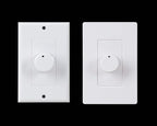 OSD Audio 300W Sleek, Modern, Minimalist Design in Wall Volume Control, Rotary Knob White Impedance Matching SLK300