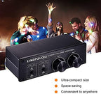 HXBER Passive Audio Volume Controller with Fully-Balanced & Single-Ended Mode XLR & RCA Interface for Home Stereo System Pre-Amplifier Speaker, Black