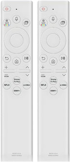 2 Pack BN59-01391A Samsung TV Remote Control Replacement for Smart TV - Easy Setup, Universal Bluetooth/IR Voice Remote, Solarcell - Works with Samsung QLED, Frame, Crystal UHD, 4K, & LED Smart TVs