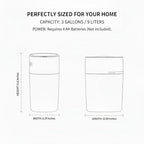 MUEE 3 Gallon Motion Senor Bathroom Trash Can with Lid, Automatic Trash Can Auto-Adsorption Touchless Garbage Can, Slim Small Trash Bin Waterproof Waste Basket for Toilet Bedroom Living Room Office RV