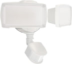 UME 19W LED Security Lights Motion Sensor Light Outdoor, 2000LM Motion Flood Light, 5000K, IP65 Waterproof, 2 Adjustable Head Motion Detector Security Light for Exterior,Outside,Garage,Yard(White)