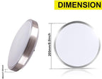 ZHMA 8-Inch LED Ceiling Lights, Flush Mount Lighting Round,5000K Natrual White,12W 880LM 80W Incandescent Equivalent(AC85V-265V),Closet Light,Ceiling Lighting for Kitchen Bathroom Dining Room