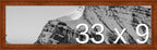 Frame It Easy 33 x 9 Russet Wood Frame (Derby)