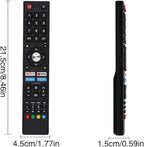MATCOM New Smart TV Remote Control for CHIQ Smart TV U55H7A U58H7A U43H7A Controller with Aiwa Led Remote (GCBLTV02BDBIR) black