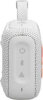 JBL Go 4 - Ultra-Portable, Waterproof and Dustproof Bluetooth Speaker, Big JBL Pro Sound with Punchy bass, 7-Hour Built-in Battery, Made in Part with Recycled Materials (White)