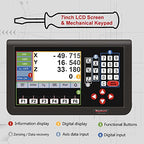 3 Axis DRO for Milling Machine,16" x 38" x 18" 5um Magnetic Scale Linear Encoder Mill DRO KIT RPM Function Included