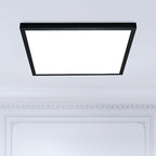 Mcacggo 2x2 FT LED Flush Mount Panel Light 5000K 4000K 3000K Selectable & Dimmable, Black Square Surface Mount led Ceiling Light, 40W, 4400LM, 100-277V, ETL Listed, 2 Pack