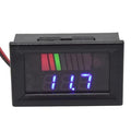 Battery Charge Level Indicator Universal Car Battery Capacity Meter Tester Checker 12v-60v Blue Motorcycle Checker Auto Tester Fuel Gauge Indicator