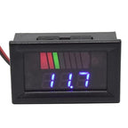 Battery Charge Level Indicator Universal Car Battery Capacity Meter Tester Checker 12v-60v Blue Motorcycle Checker Auto Tester Fuel Gauge Indicator