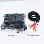 2 in 4 Out or 4 in 2 Out Audio Sound selector RCA Female Stereo Channel 2 Splitter switcher Box Switching No External Power No Noise