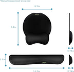 VAGAU Premium Keyboard Wrist Rest and Mouse Pad Wrist Support, Ergonomic Memory Foam Set for Office, Laptop, Mac, Computer and Gaming, Comfortable Typing &Wrist Pain Relief (2 Pack)