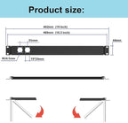 QiaoYoubang 1U Hinged Rack Panel 2D XLR HDMI Audio Rack Mount Panel for 19 inches Rack Mount (2D)