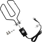 Upgrade Universal 1650W 15A Electric Smoker Heating Element Kits with Adjustable Thermostat Controller Compatible with Masterbuilt, Smoke Hollow,Char Broil,Dyna-Glo,Cuisinart and Most Electric Smokers