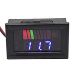 Battery Charge Level Indicator Car Battery Capacity Meter Tester Checker 12V-72V Blue Motorcycle Checker Auto Tester Fuel Gauge Indicator