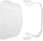 Sound Town Commercial Restaurant Bluetooth Amplifier + Surface-Mount Speaker Set, with One 6-Zone 70V/100V Amplifier with Bluetooth, 4 x 6.5-Inch Surface-Mount Speakers, White (STCA180X4MS6W)