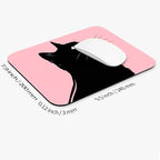 Armanza Square Mouse Pad Cat,Personalized Premium-Textured Custom Mouse Mat Design,Washable Mousepad Lycra Cloth,Non-Slip Rubber Base Computer Mouse Pads for Wireless Mouse